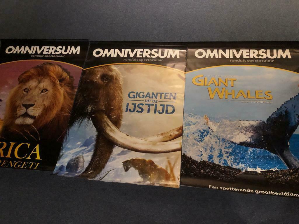 3 XL grote filmposters Omniversum - IMAX - 115 X 80, Enlèvement, Utilisé, Film, Affiche