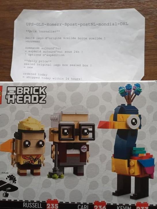 Lego 40752 brick heads "up" Russel Carl Kevin, Kinderen en Baby's, Speelgoed | Bouwstenen, Nieuw, Overige merken, Verzenden
