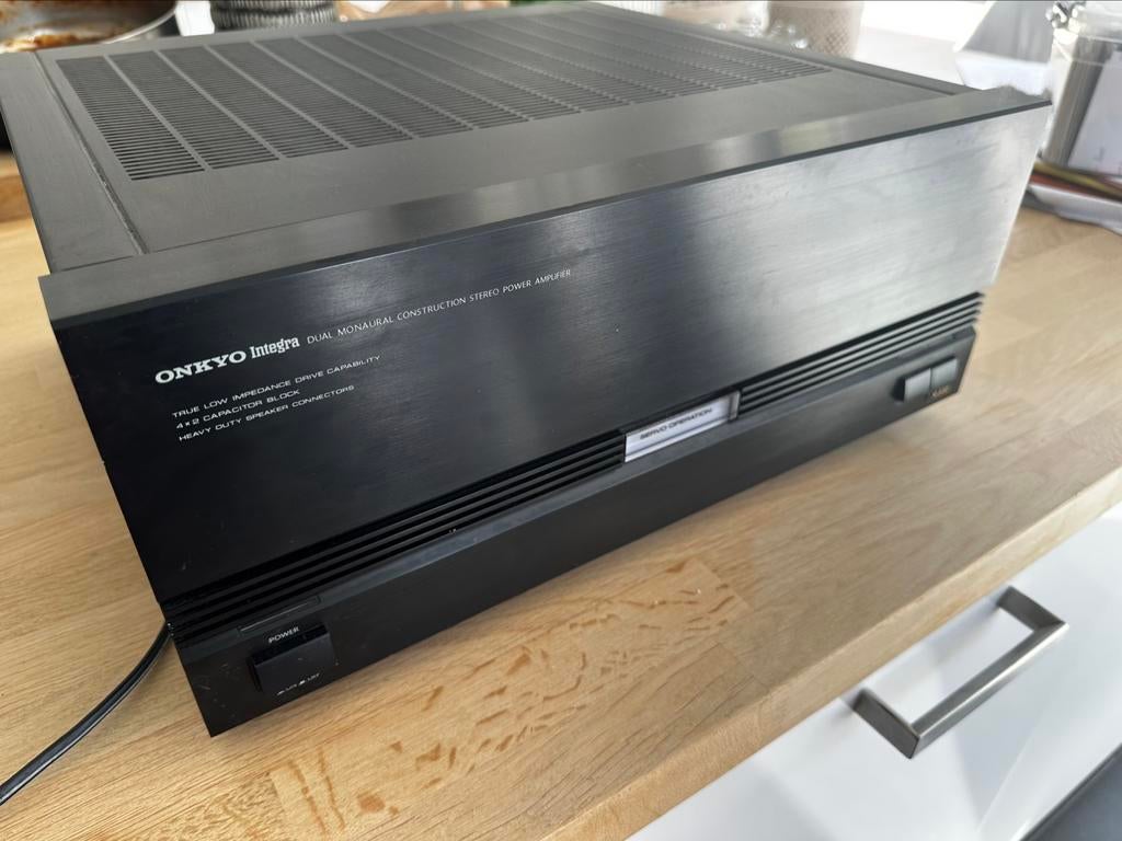 Onkyo Integra M-502 eindversterker (zeldzaam), Audio, Tv en Foto, Ophalen, Gebruikt, 120 watt of meer, Onkyo
