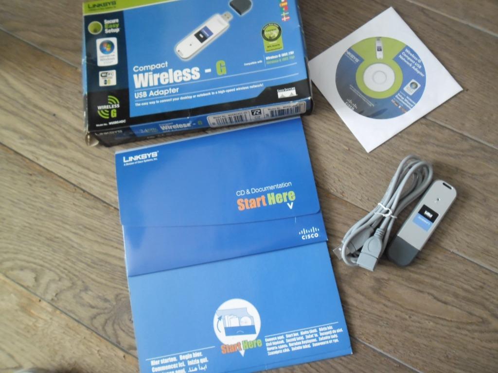 Adaptateur USB Linksys Compact Wireless-G, Informatique & Logiciels, Enlèvement ou Envoi, Utilisé