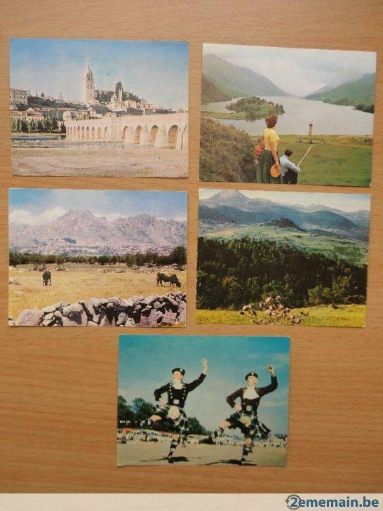 14 chromos géographie Europe très bon état - Tintin Lombard, Enlèvement ou Envoi, Utilisé