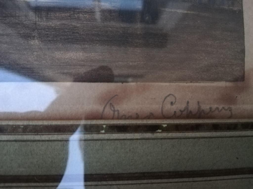 Omer Coppens, Oude ets, épreuve d'artiste, gesigneerd, Ophalen of Verzenden