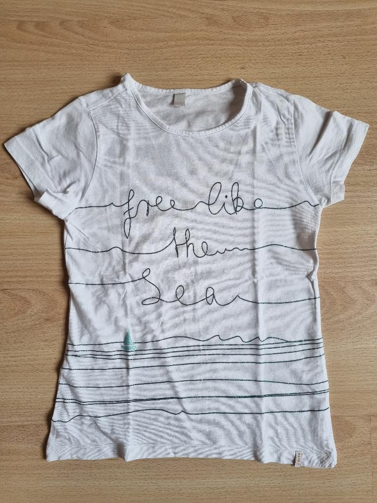 Chemise blanche « Free like the sea » - Esprit - taille 146, Enlèvement ou Envoi, Chemise ou À manches longues, Comme neuf, ESPRIT.