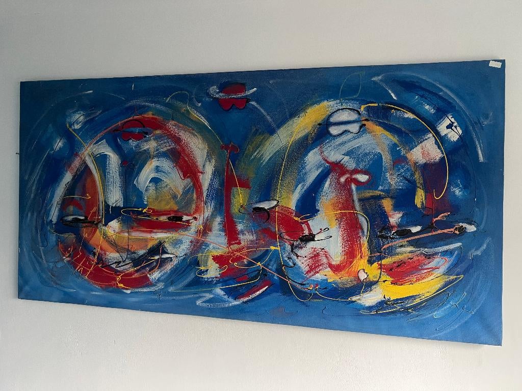 Prachtig  schilderij van Balinese kunstenaar, Ophalen