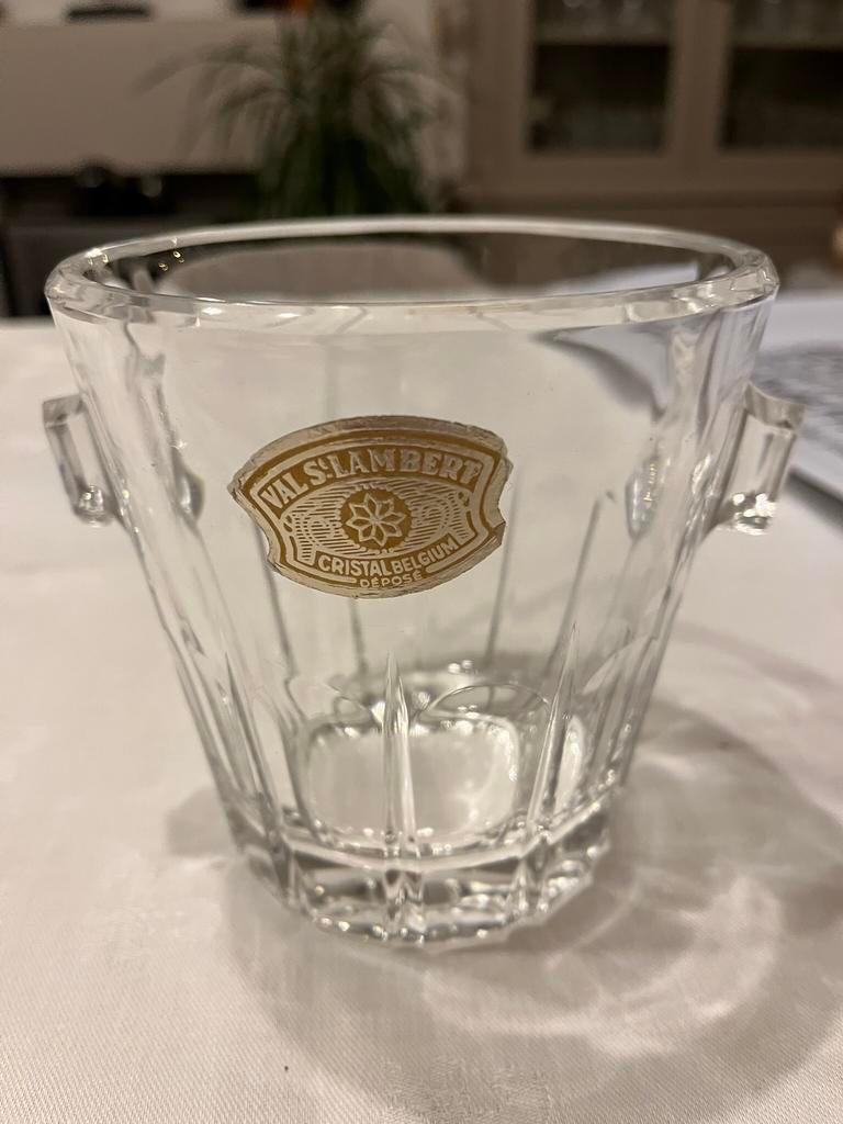 Kristallen ijsemmer Val st Lambert, Ophalen of Verzenden