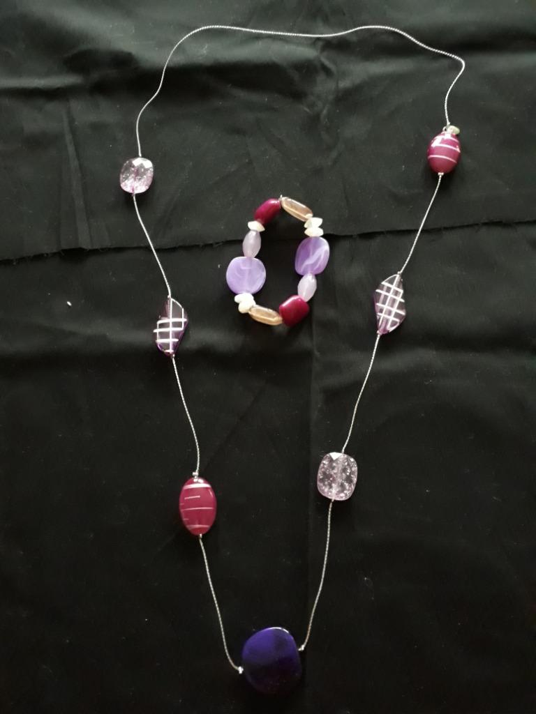 Parure en perles de verre de Murano, Bijoux, Sacs & Beauté, Enlèvement ou Envoi, Neuf, Autres couleurs, Autres matériaux