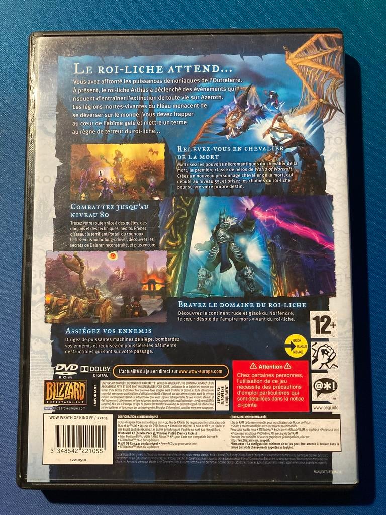 World of Warcraft Wrath of the Lich King Pc Mac, Games en Spelcomputers, Ophalen of Verzenden, Gebruikt