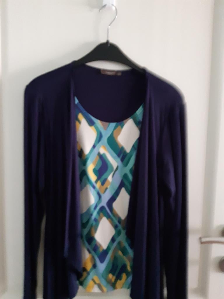 Blouse pour femme, taille 40, Claude Arielle, Enlèvement ou Envoi, Comme neuf, Bleu