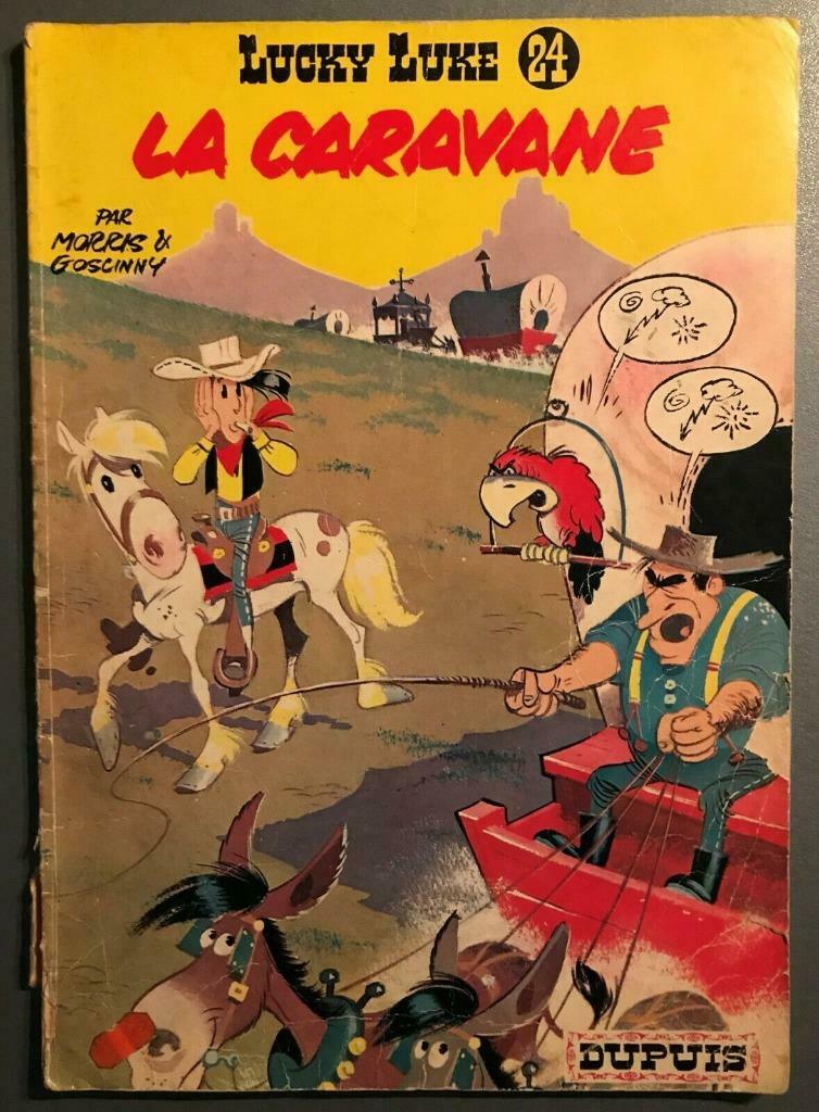 B.D. "Lucky Luke n°24 : La caravane" de M. et G. 1966, Eén stripboek, Ophalen of Verzenden, Gelezen, Goscinny et Morris