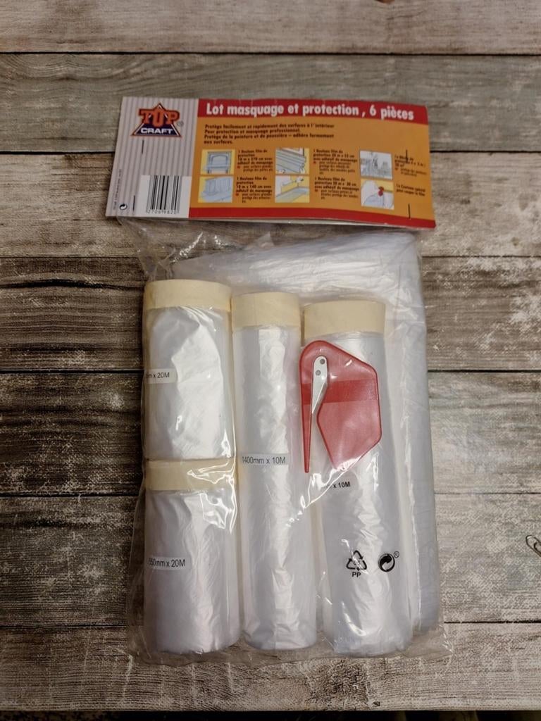 Kit de protection et de masquage - nouveau, Bricolage & Construction, Bâches & Films, Enlèvement ou Envoi, Neuf, Film
