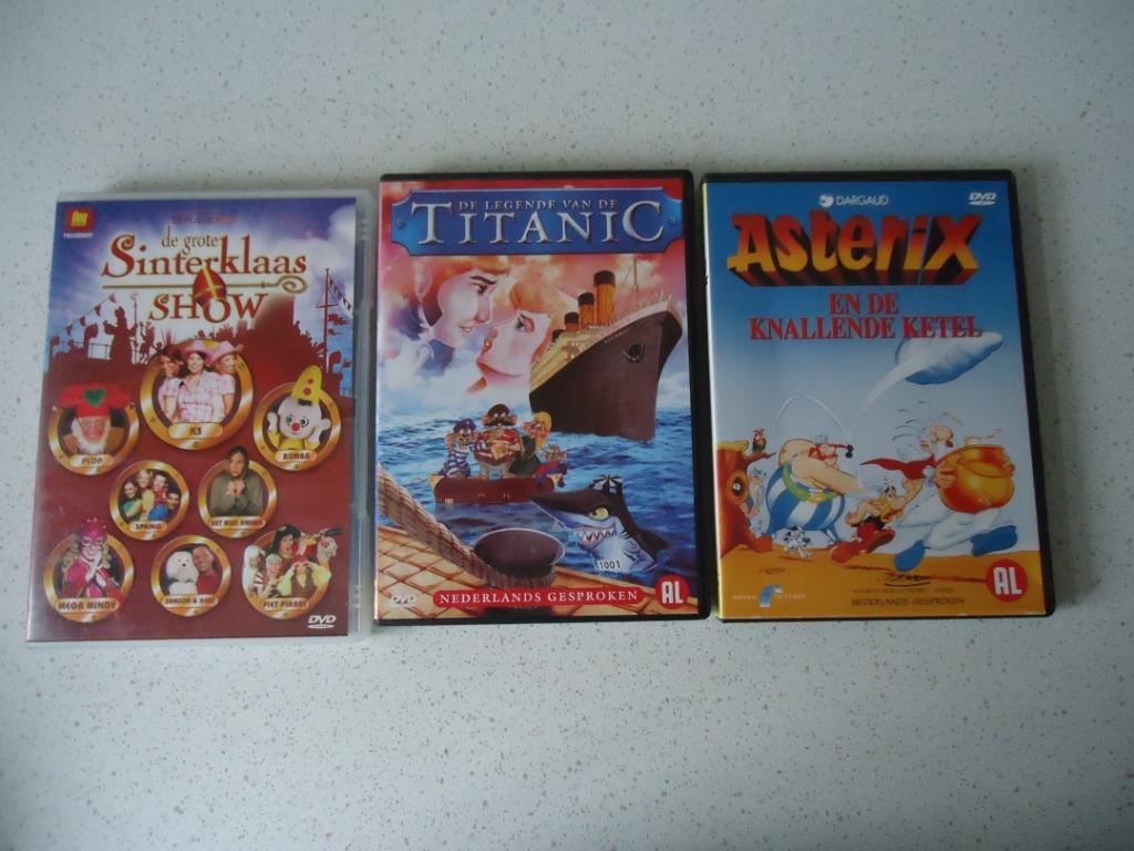 3 Kinder DVD's " De Grote Sinterklaas Show + 2 Animatiefilms, Ophalen of Verzenden, Gebruikt