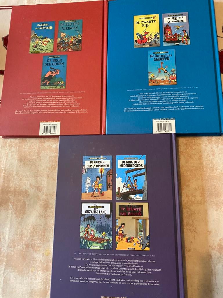 De integrale Johan en Pirrewiet, delen 2,3 en 4, Meerdere stripboeken, Ophalen, Nieuw, Peyo