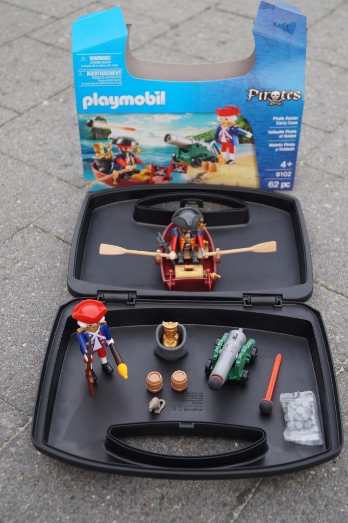 playmobil piraten koffertje 9102, Kinderen en Baby's, Speelgoed | Playmobil, Ophalen of Verzenden, Zo goed als nieuw