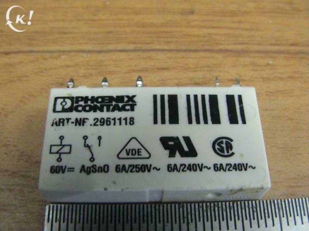 jw0059: mini relais Phoenix 2961118 (vergulde contacten), Hobby en Vrije tijd, Elektronica-componenten, Ophalen of Verzenden, Zo goed als nieuw