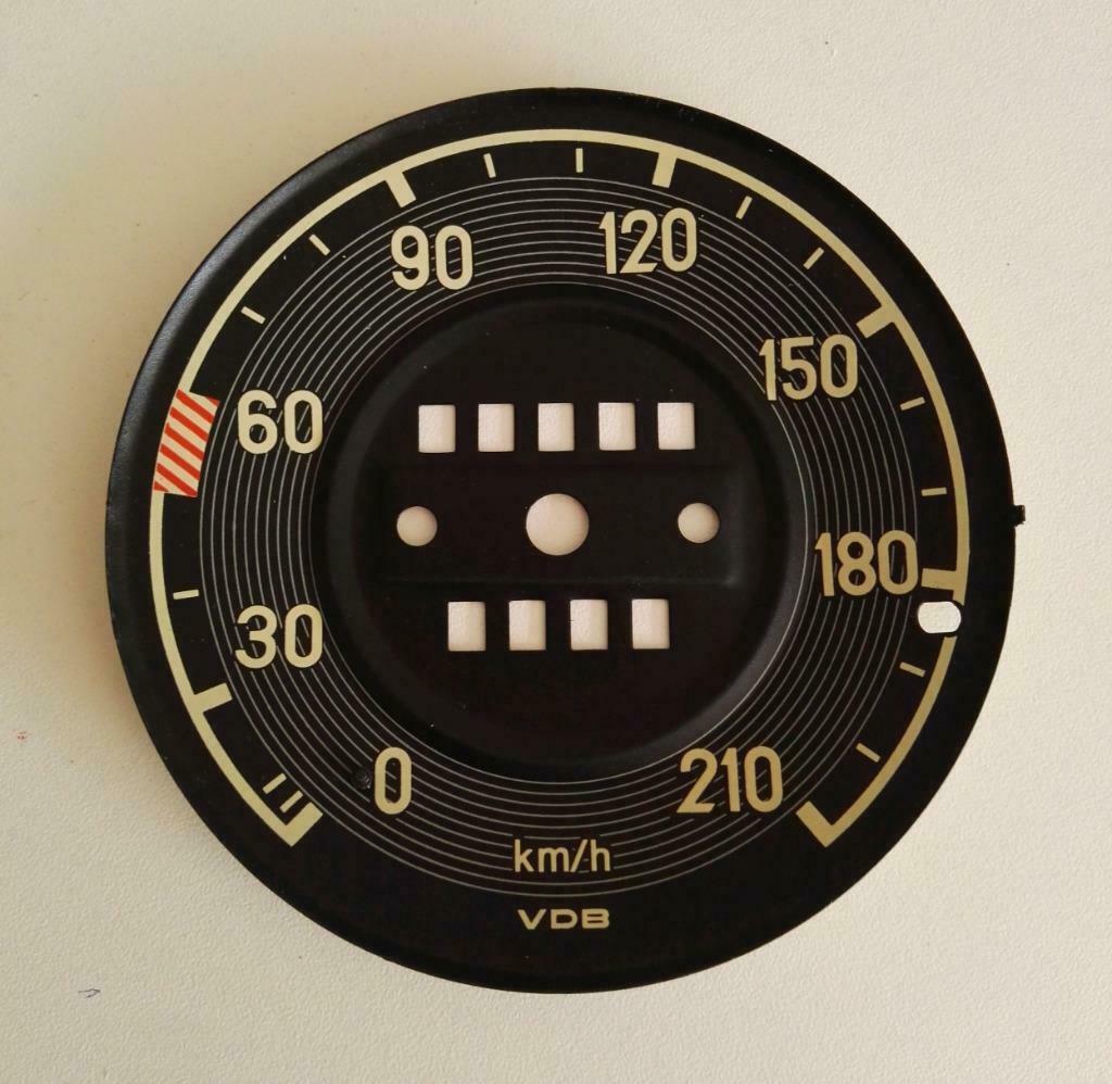 Wijzerplaat Km/h Snelheidsmeter teller MB W111 (210Km/h), Ophalen of Verzenden, Nieuw, Mercedes-Benz