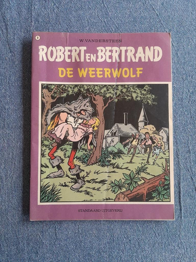 Robert en Bertrand : de weerwolf (nr. 8) EERSTE DRUK, Boeken, Stripverhalen, Gelezen, Willy Vandersteen, Eén stripboek, Ophalen of Verzenden