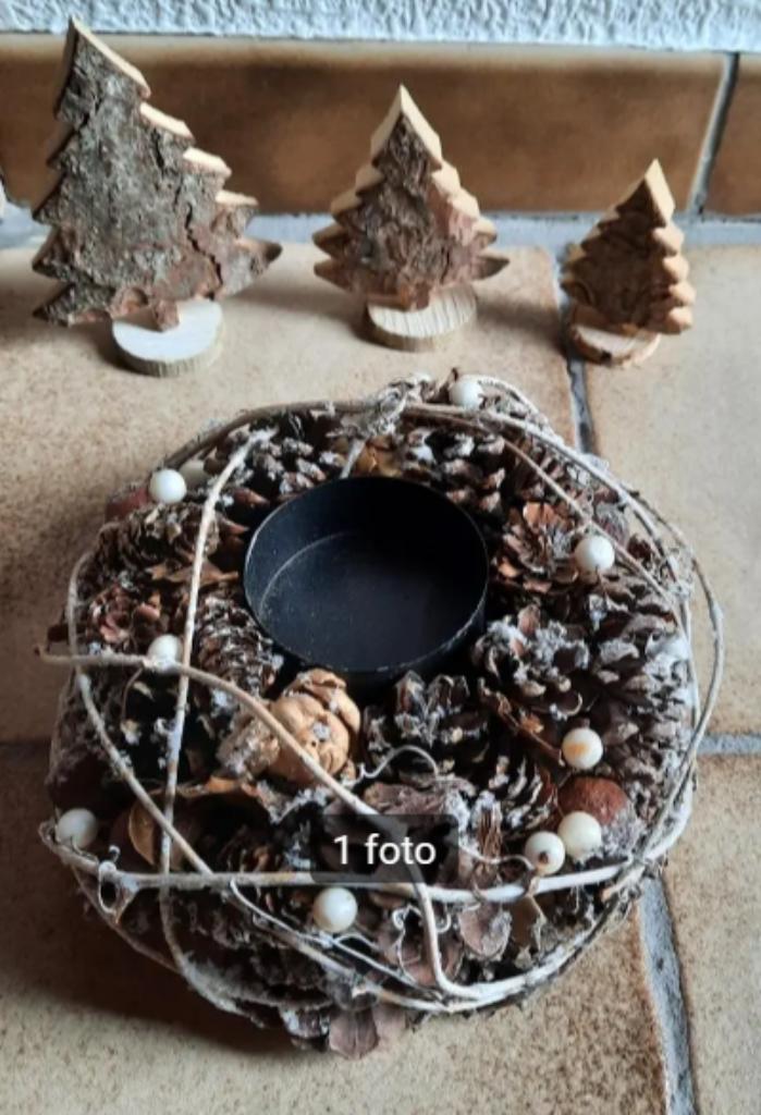 kerstversiering vr tafel, Diversen, Kerst, Ophalen of Verzenden