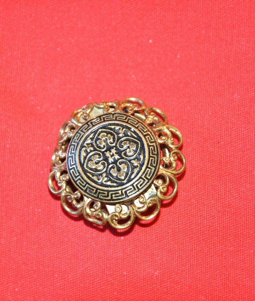 clips pince vintage pour foulard (2), Enlèvement ou Envoi, Autres matériaux, Autres types