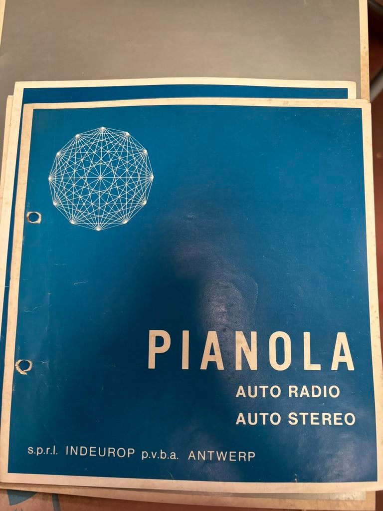 Folder Pianola audio voor in de auto, jaren 70, Ophalen of Verzenden, Zo goed als nieuw