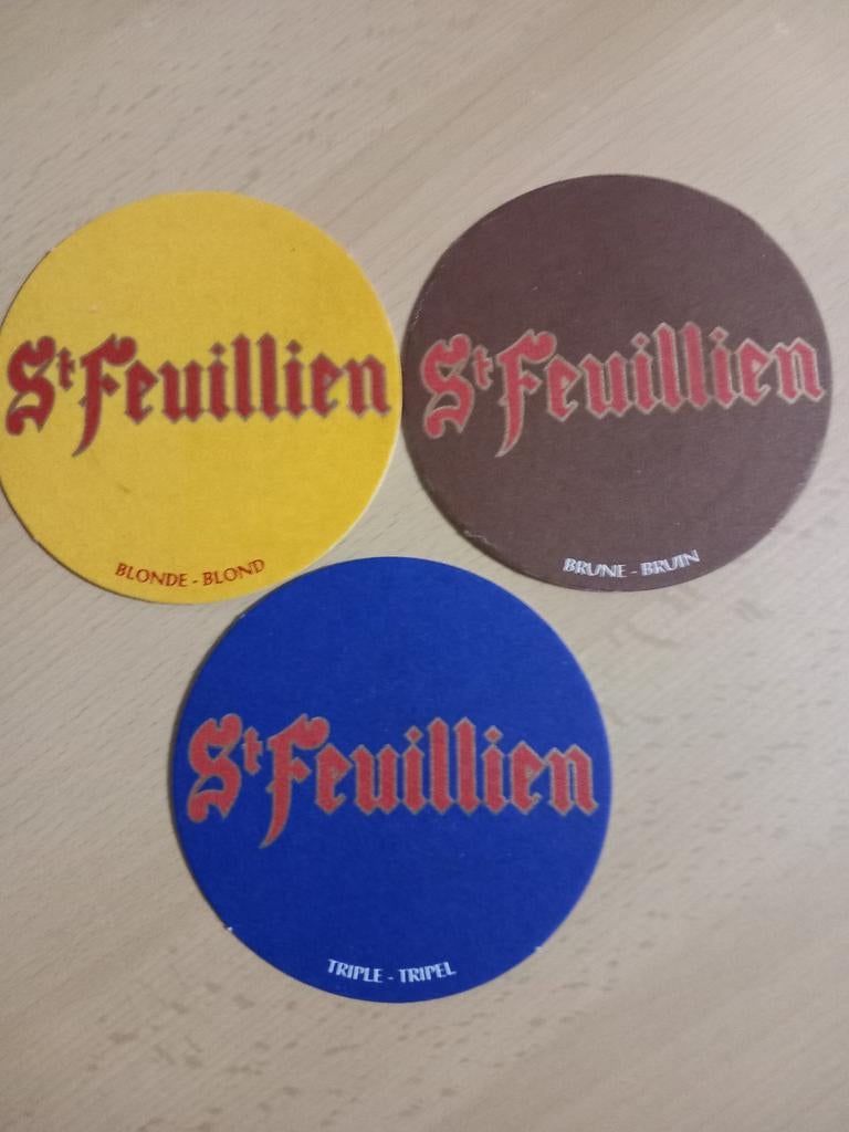 Bierviltjes St Feuillien, varia (117), Verzamelen, Ophalen of Verzenden, Zo goed als nieuw