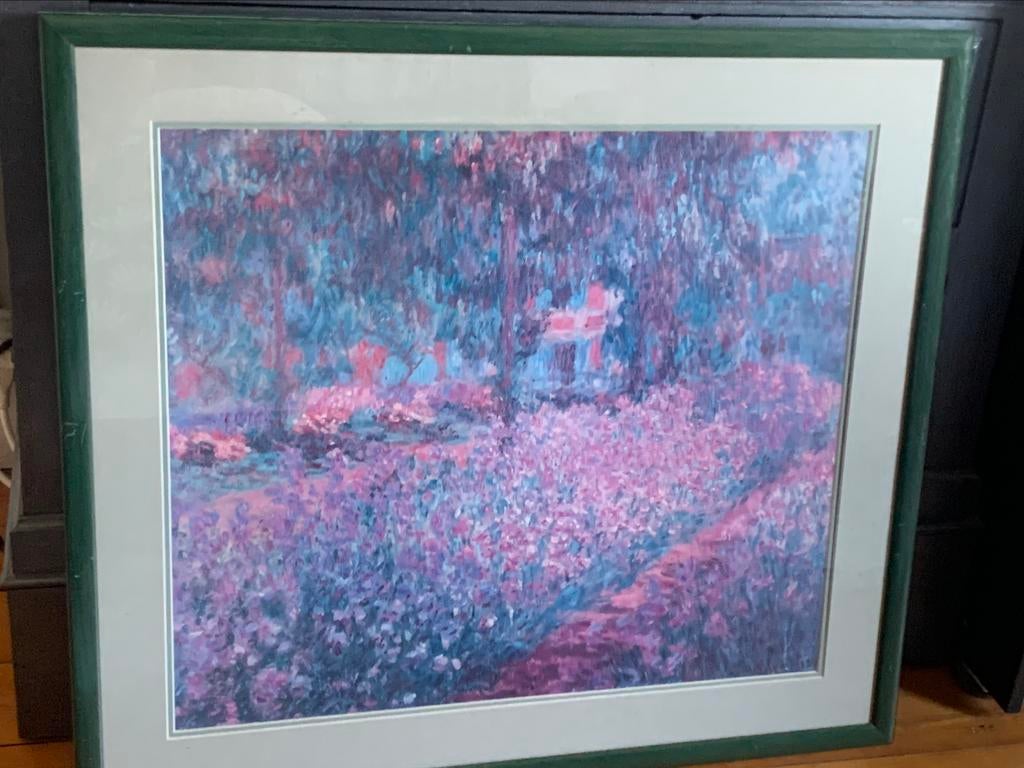 60/70 frame met dit prachtige werk van Claude Monet, Antiek en Kunst