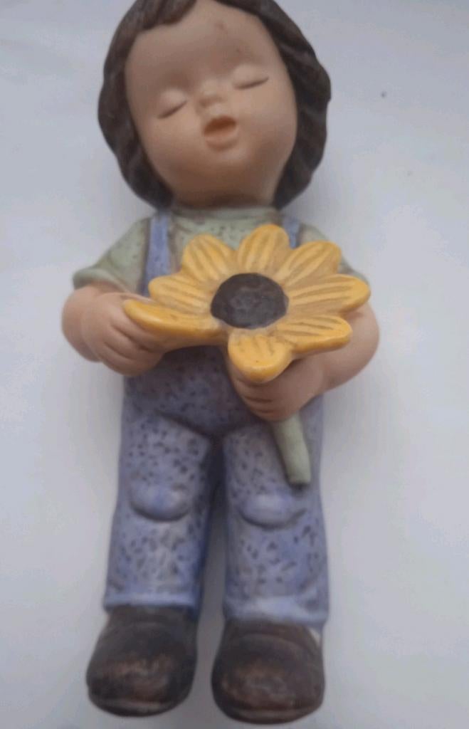 Statue en porcelaine, Limpke, Nina Marcos, Goebel, Enlèvement ou Envoi, Comme neuf