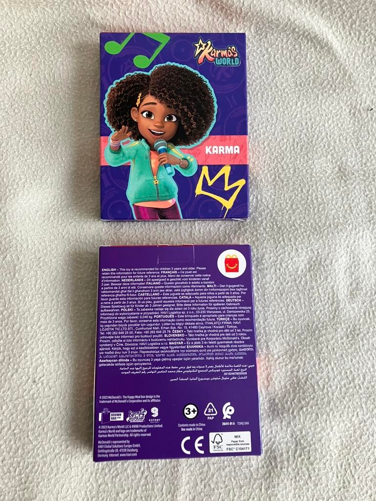Karma Mc Donalds’ 2x Happy Meal speelgoed 2 stuks, Verzamelen, Ophalen of Verzenden, Nieuw