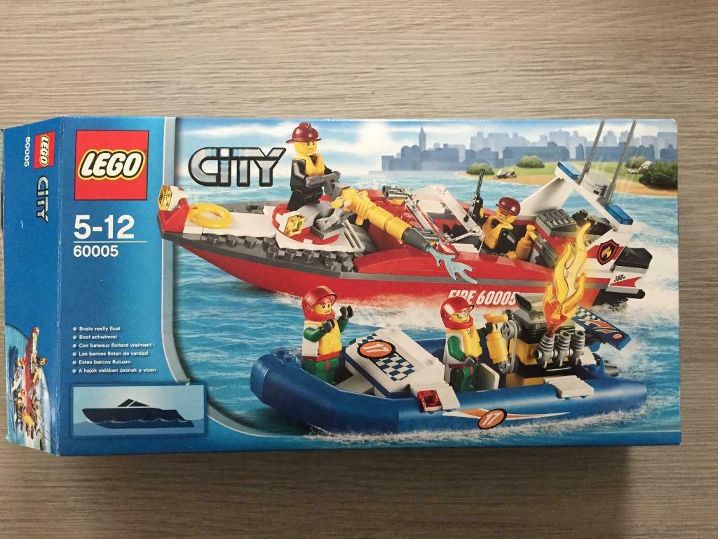 Lego City - Brandweerboot (60005), Ophalen of Verzenden, Zo goed als nieuw, Complete set, Lego
