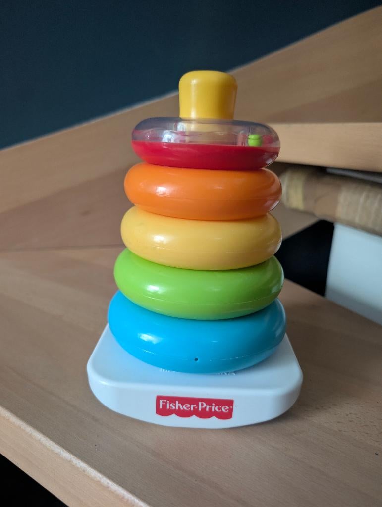 Fisher-Price Jouet Culbuto À Empiler Pyramide Arc-En-Ciel, Enlèvement ou Envoi, Utilisé, Autres types