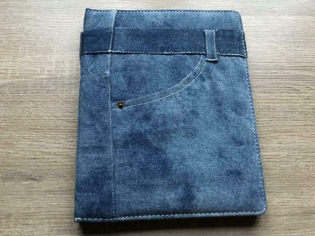 Housse en jeans bleu de protection pour tablette, Nieuw, 11 inch, Bescherming voor- en achterkant
