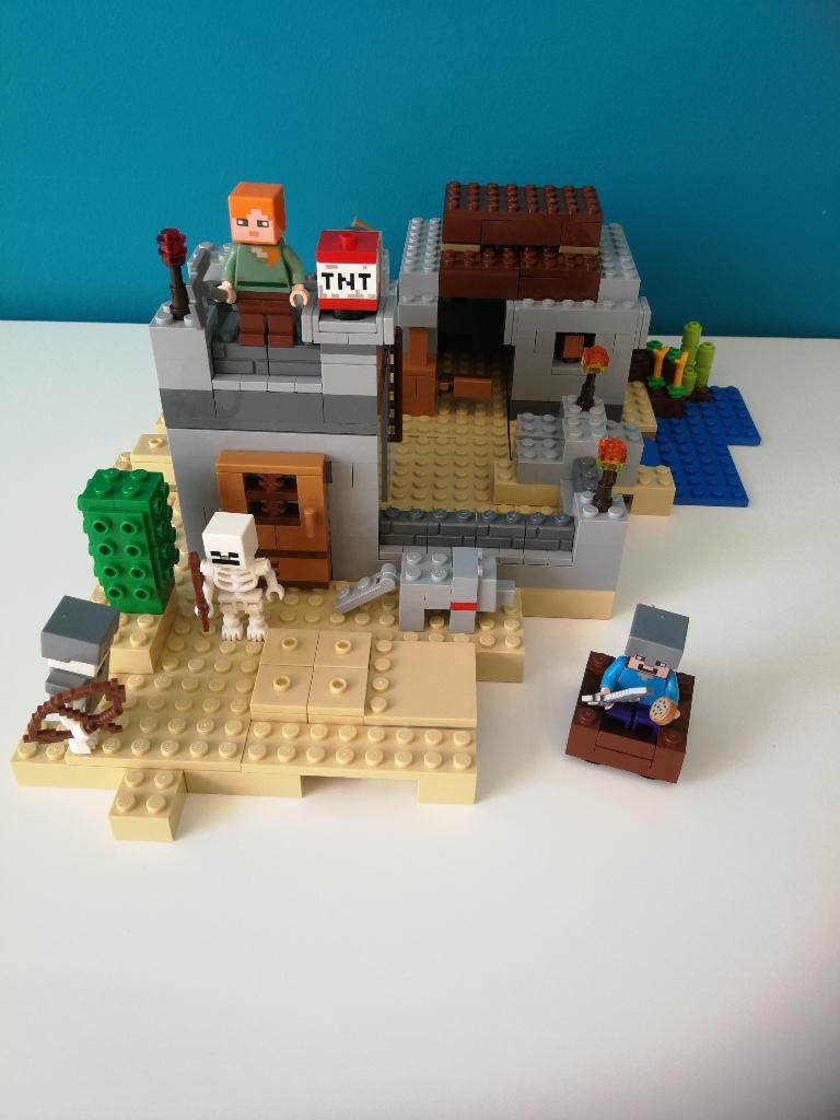 Lego Minecraft 21121' Woestijnuitkijkpost', Ophalen of Verzenden, Zo goed als nieuw, Complete set, Lego