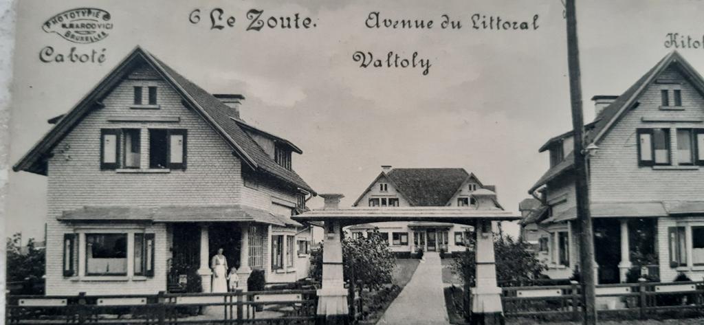 Carte postale KNOKKE ZOUTE avenue littoral VILLA valtoly, Collections, Cartes postales | Belgique, Enlèvement ou Envoi