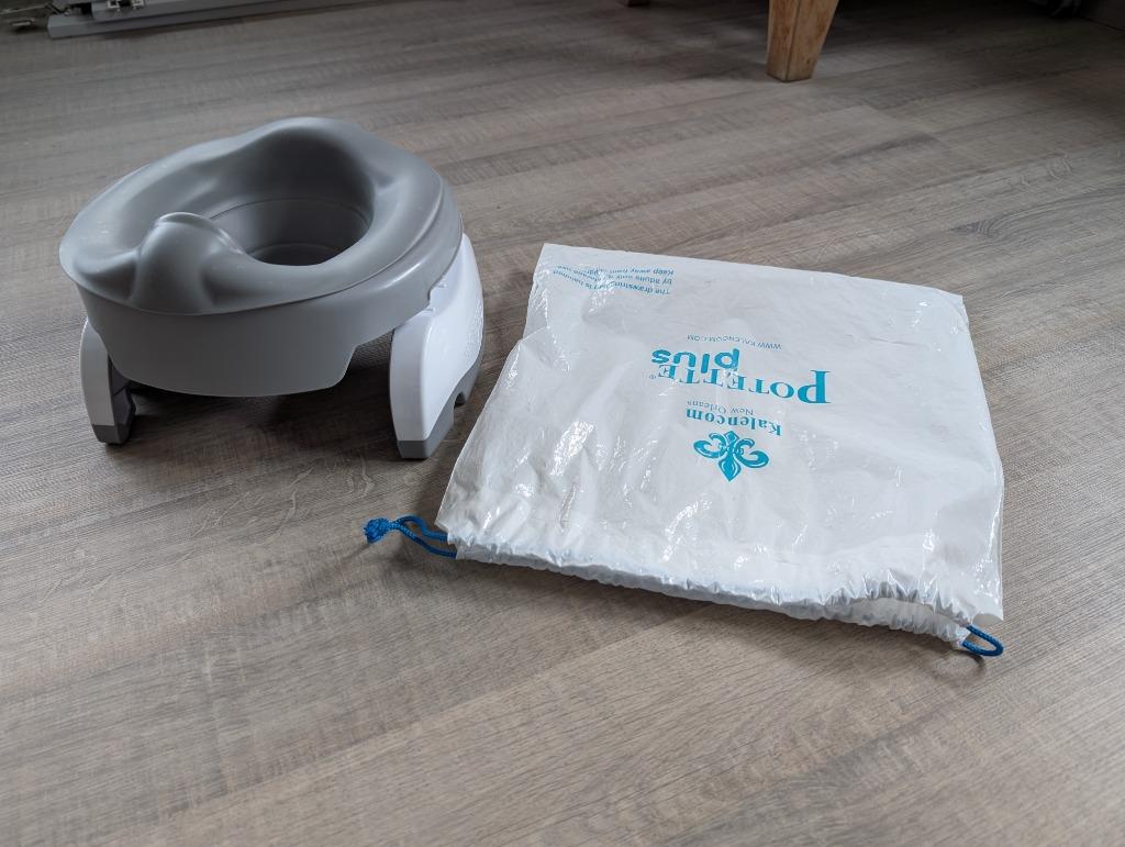 Potette Plus 2-in-1 reispotje – incl. wergwerpzakjes, Kinderen en Baby's, Badjes en Verzorging, Gebruikt, Overige typen, Overige merken