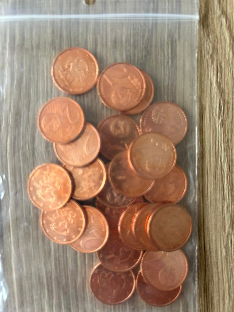 1 et 2 cents d'euro finlandais à l'état neuf., Enlèvement ou Envoi, Finlande, 1 centime, Monnaie en vrac