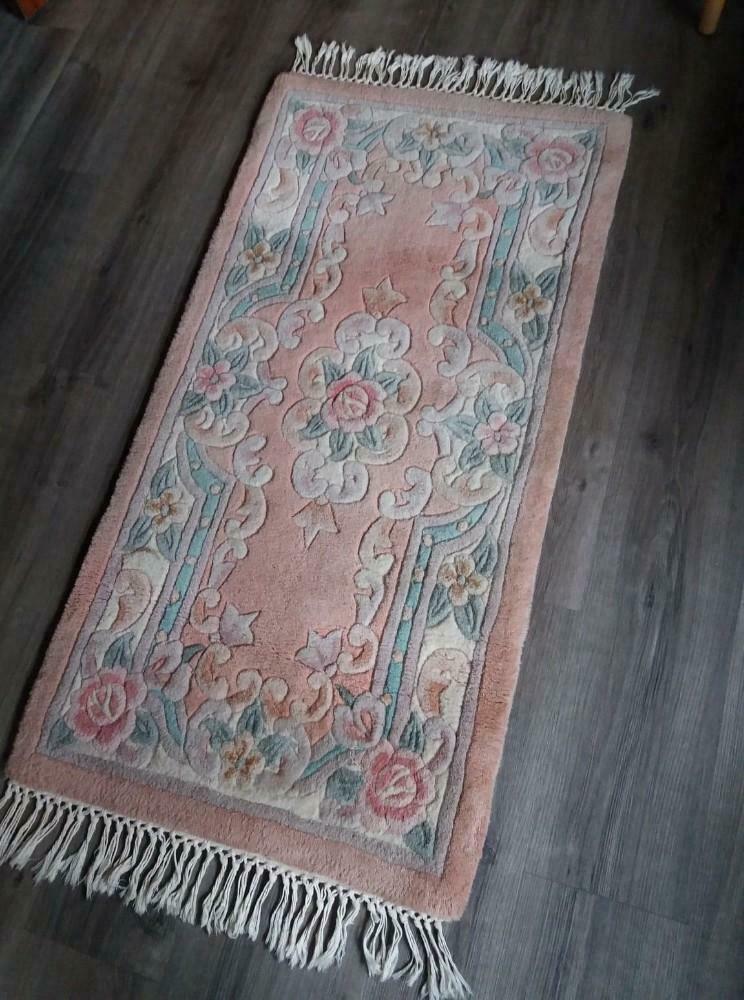 Tapis chinois en soie, Enlèvement, Utilisé, Rectangulaire, 100 à 150 cm