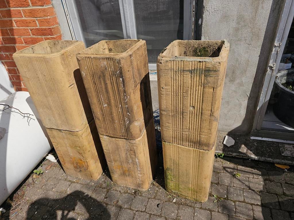 6 vuurvaste schoorstenen, Jardin & Terrasse, Enlèvement, Comme neuf