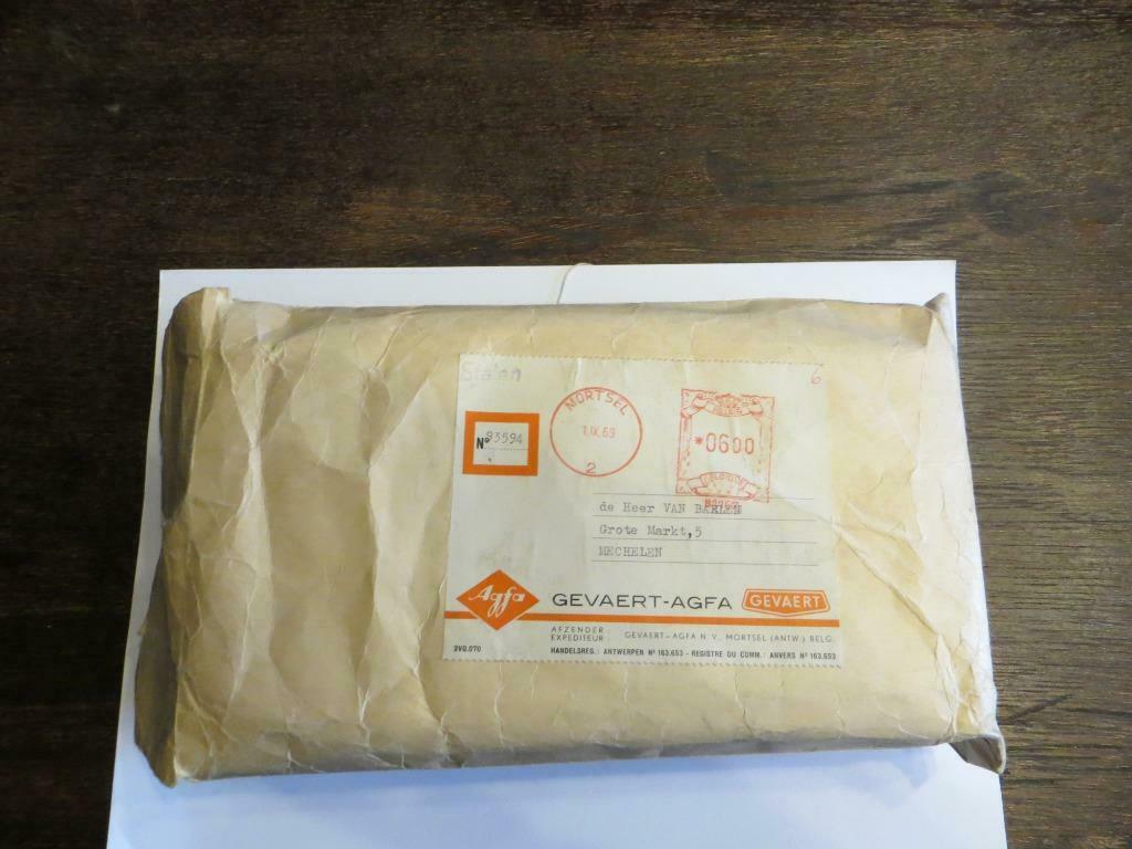 Oude envelop GEVAERT - AGFA NV. Mortsel  uit september 1969, Ophalen of Verzenden, Envelop