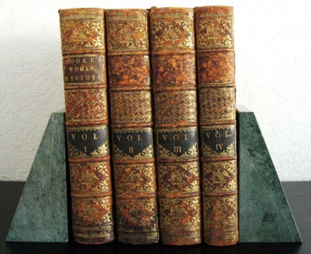 The Roman History 1770-71 N. Hooke Set v 4 met veel kaarten, Antiquités & Art, Antiquités | Livres & Manuscrits, Enlèvement ou Envoi