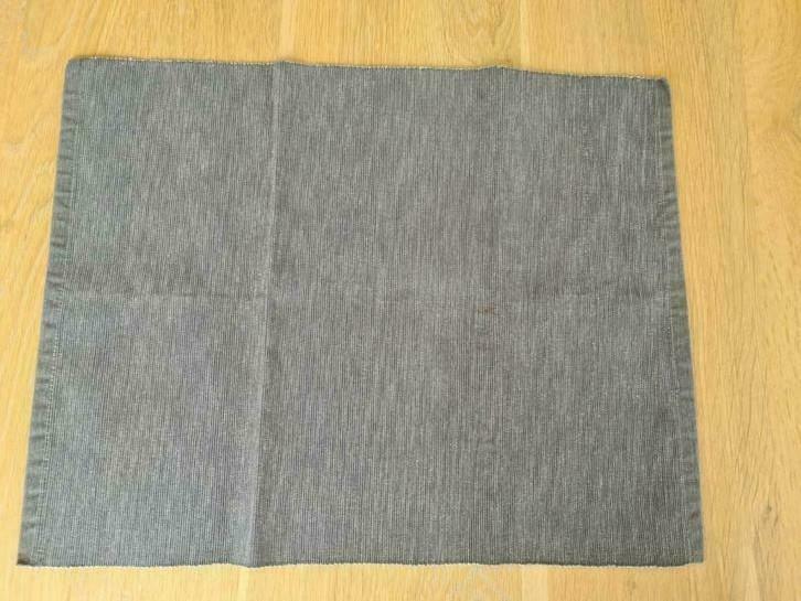 Placematjes 35x45cm 6 stuks in grijs, Enlèvement ou Envoi, Utilisé, Gris, Set de table