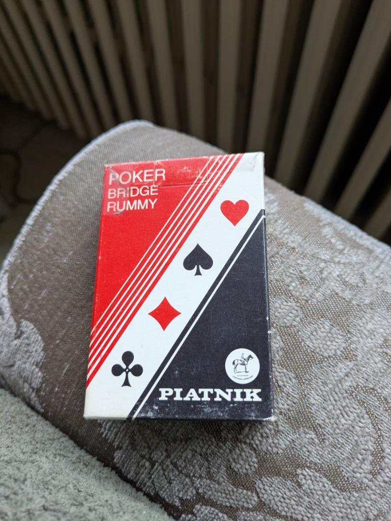 Poker bridge rummy, Ophalen of Verzenden, Zo goed als nieuw, Speelkaart(en)