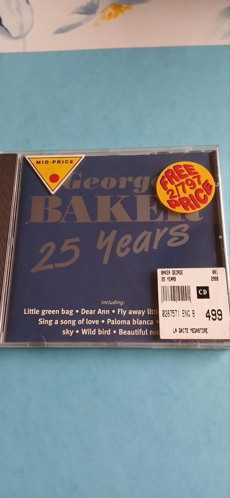 Cd George Baker Selection - 25 years, Enlèvement ou Envoi, Comme neuf