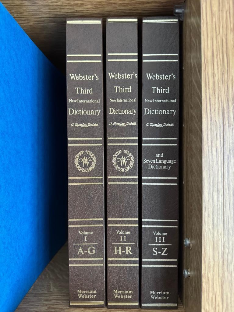 Webster’s Third New International Dictionary, Ophalen, Overige uitgevers, Zo goed als nieuw, Merriam-Webster