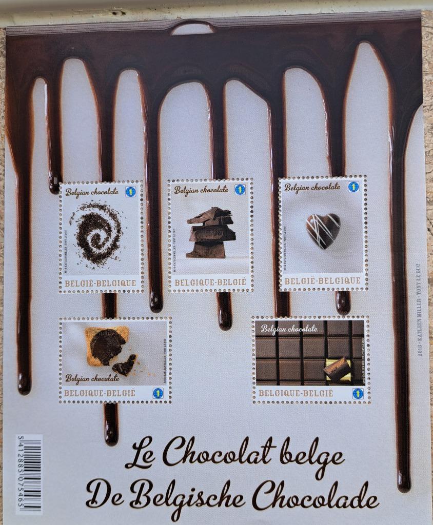 2 Feuillets timbres Chocolat belge, Ophalen