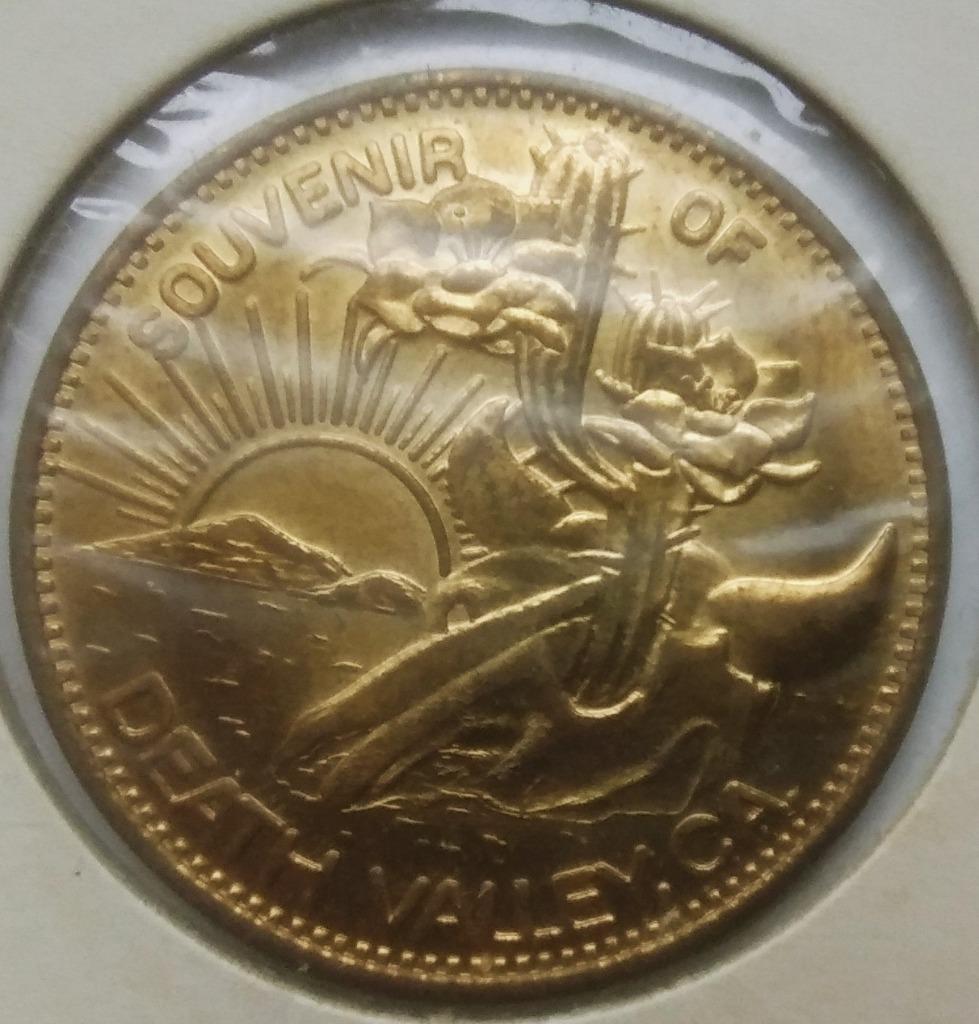 medaille death valley souvenir, Ophalen of Verzenden, Overige materialen