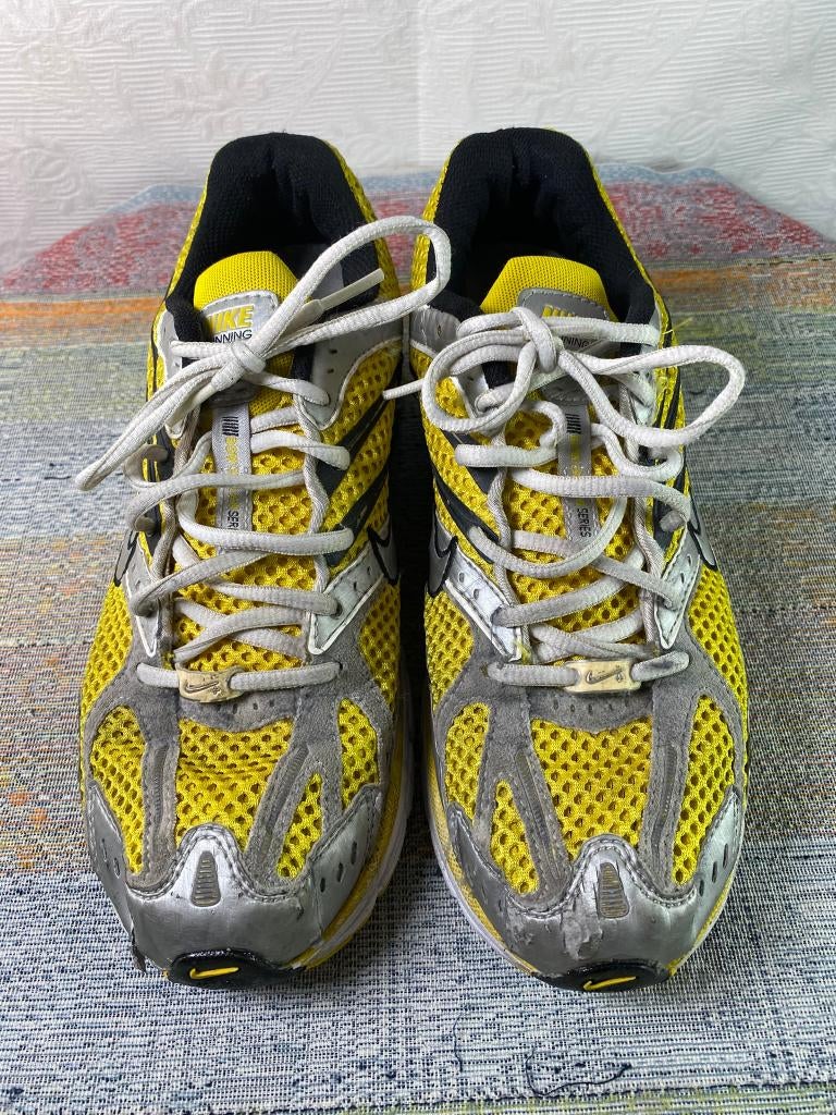 Nike Running Sneakers Geel/Zilver  Maat 43  Retro Loopschoen, Autres couleurs, Nike, Comme neuf, Baskets
