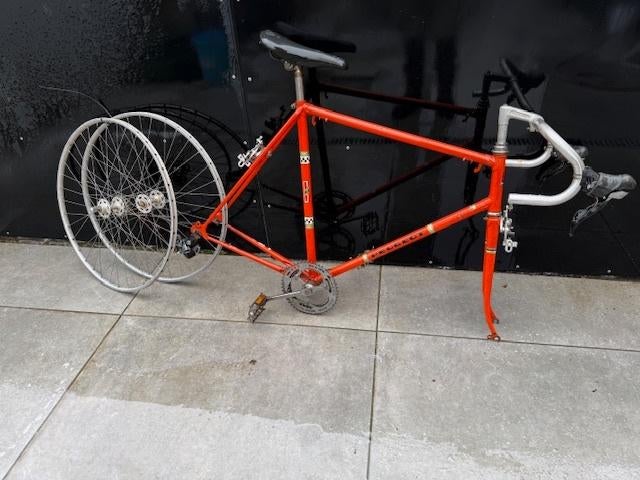 Vélo Vintage Peugeot Orange Shimano 105, Vélos & Vélomoteurs, Autres marques, Vitesses, 57 à 61 cm, Enlèvement