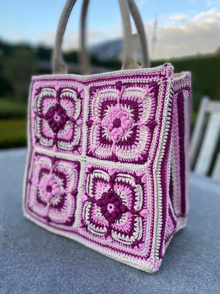Prachtige homemade tas, Handtassen en Accessoires, Tassen | Damestassen, Ophalen, Zo goed als nieuw