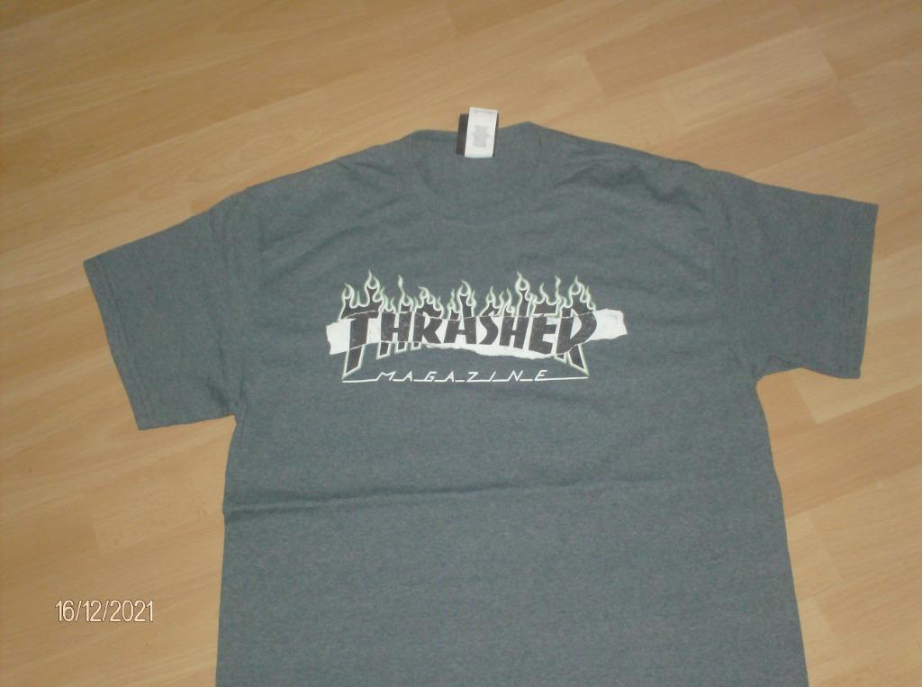 T-SHIRT GRIJS MERK THRASHER - MAAT M – ALS NIEUW, Maat 48/50 (M), Ophalen of Verzenden, Grijs, Thrasher
