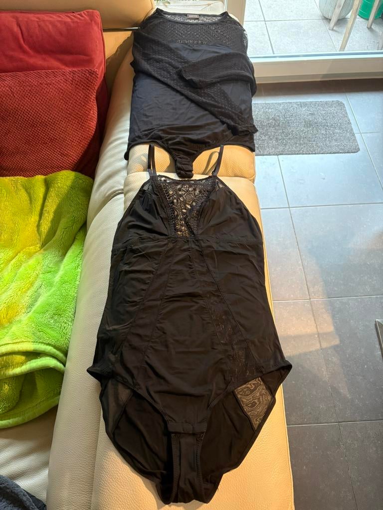 2 nieuwe zwarte body’s van Pieces & Etam (M & L)., Kleding | Dames, Pieces en Etam, Ophalen, Zwart, Body of Korset