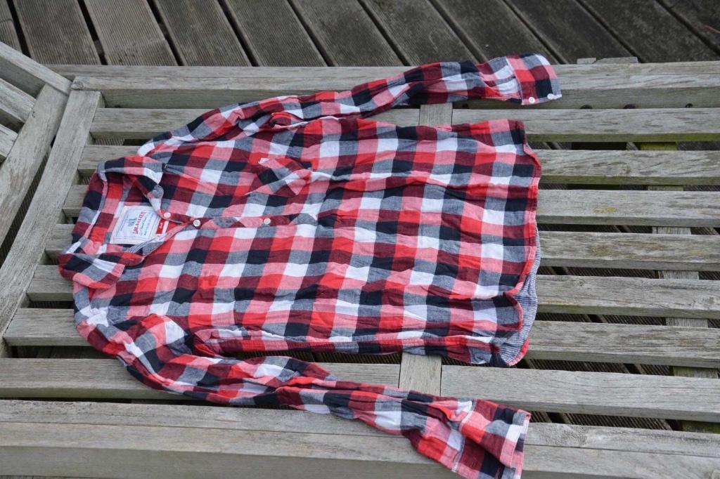 Lola & Liza chemise rouge à carreaux bleu S, Rouge, Lola & Liza, Taille 36 (S), Porté
